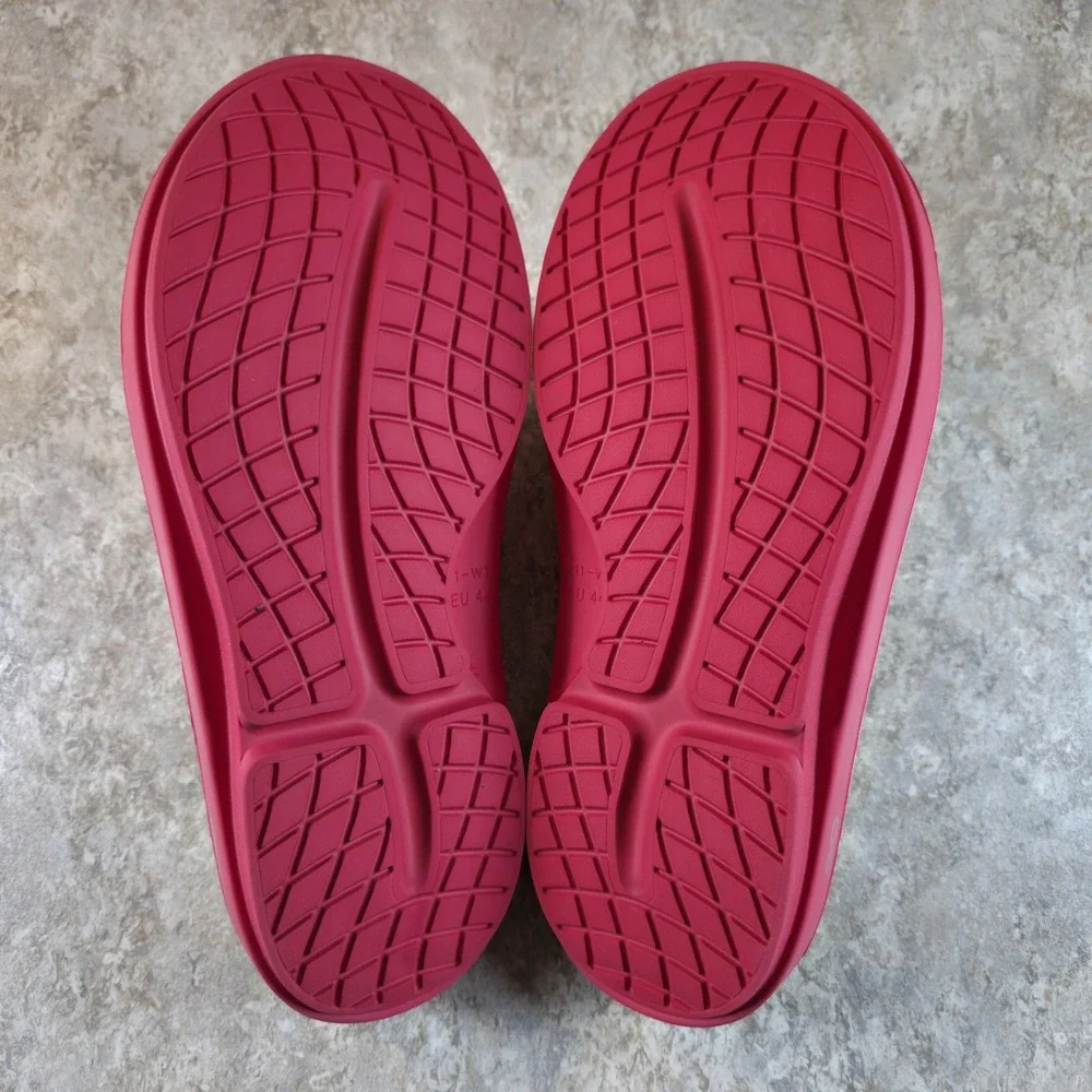 OOFOS OOahh Fused Slide Sandals Dragon Fruit Margarita Womens 13 / Mens 11 NEW